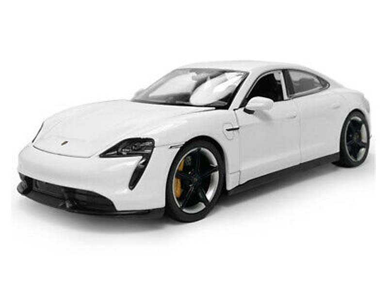 Porsche Taycan Turbo S White (NEX) Diecast 1:24 Scale Models - Welly 24107WH