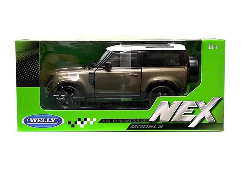 2020 Land Rover Defender - Metallic Brown (NEX) Diecast 1:26 Scale Model - Welly 24110BRN
