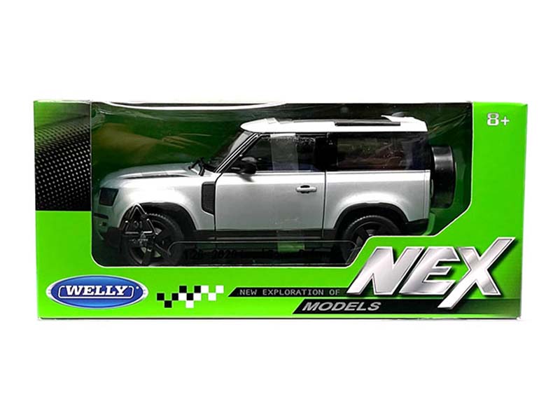 2020 Land Rover Defender - Silver (NEX) Diecast 1:26 Scale Model - Welly 24110SIL