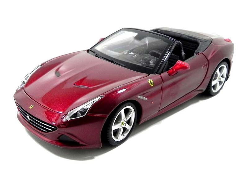Ferrari California T - Red Open Top (Race & Play) Diecast 1:24 Model Car - Bburago 26011RD