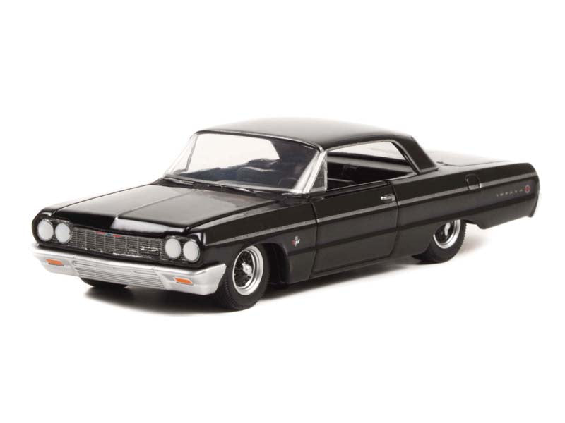 1964 Chevrolet Impala Lowrider (Black Bandit) Series 26 Diecast 1:64 Model - Greenlight 28090B