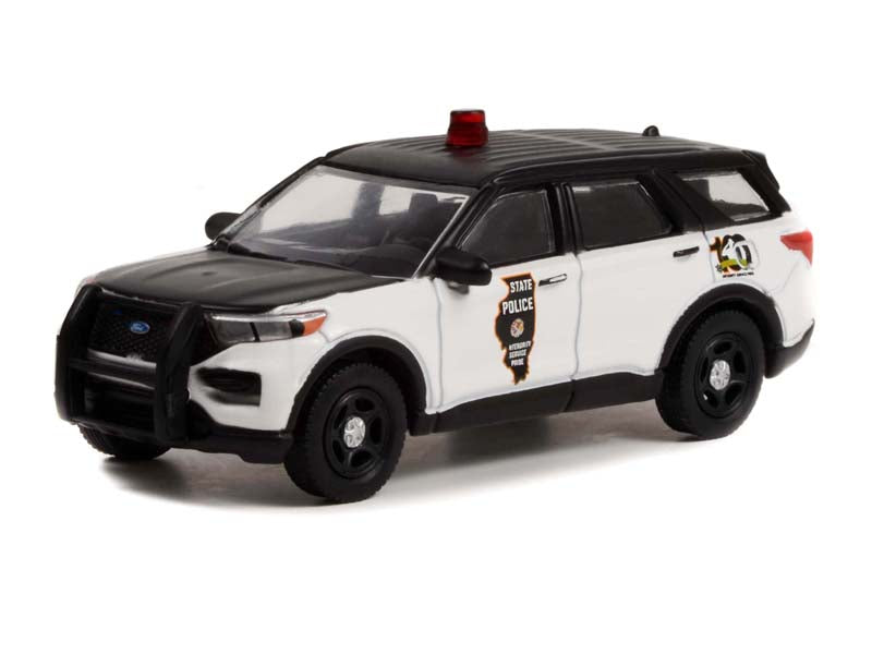 2022 Ford Police Interceptor Utility - Illinois State Police 100th (Anniversary Collection) Series 14 Diecast 1:64 Model Car - Greenlight 28100F