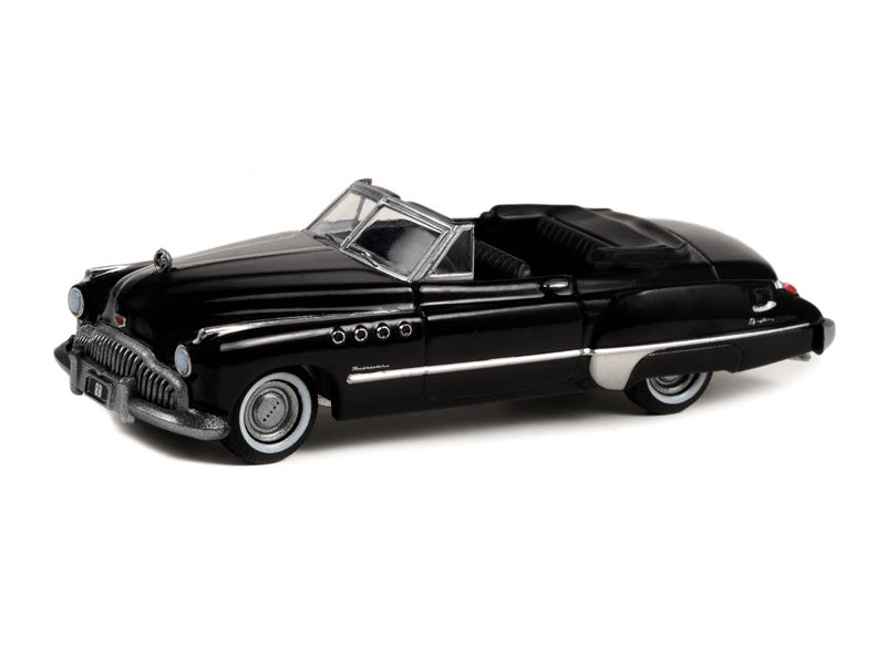 1949 Buick Roadmaster Convertible (Black Bandit) Series 27 Diecast 1:64 Scale Model - Greenlight 28110A