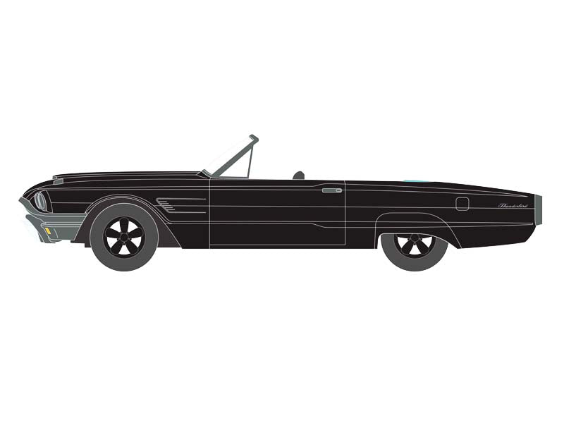 1965 Ford Thunderbird Convertible (Black Bandit) Series 27 Diecast 1:64 Scale Model - Greenlight 28110B