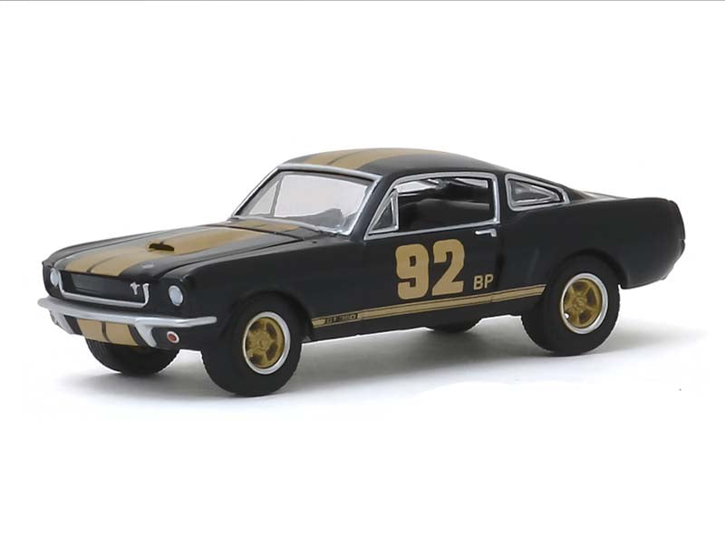 1966 Shelby Mustang GT350H #92 BP - Black w/ Gold Stripes (Hobby Exclusive) Diecast 1:64 Scale Model - Greenlight 30123