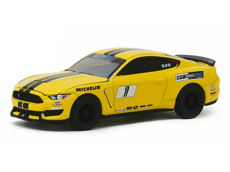 2016 Ford Mustang Shelby GT350 #1 Triple Yellow Ford Performance Racing School GT350 Track Attack 1:64 Scale Diecast Model - Greenlight 30134