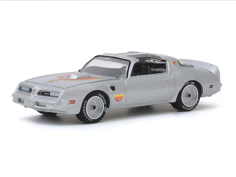 1977 Pontiac Firebird - Fire Am by Very Special Equipment (VSE) - Silver w/ Hood Bird (Hobby Exclusive) Diecast 1:64 Scale Model - Greenlight 30148
