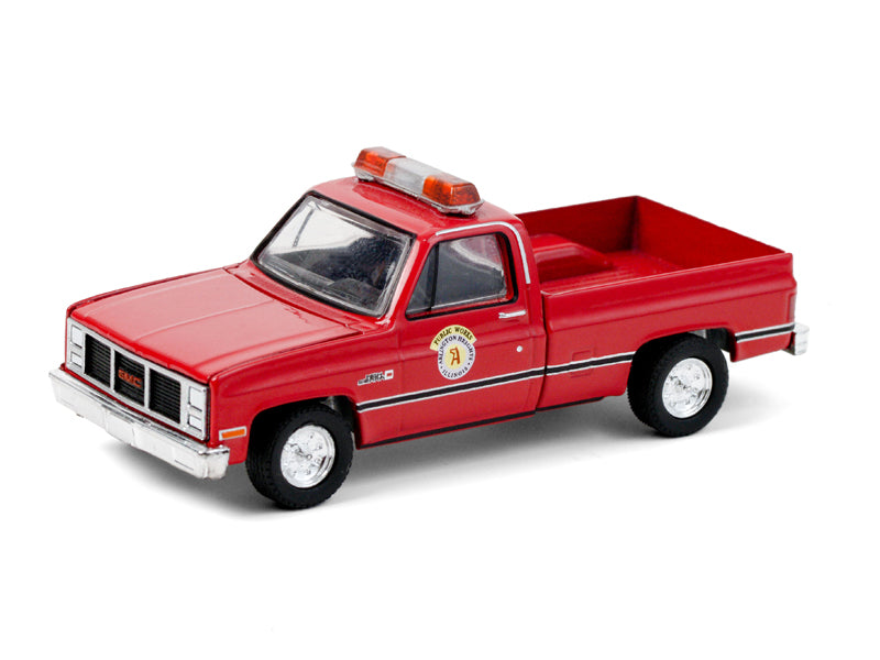 1987 GMC High Sierra - Arlington Heights, Illinois Public Works "Hobby Exclusive" Diecast 1:64 Scale Model - Greenlight 30213