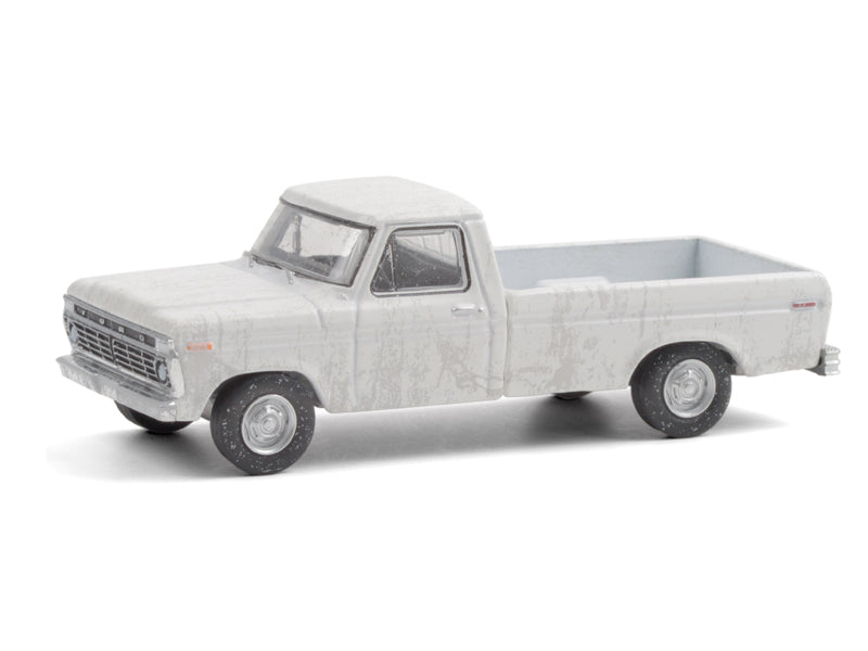 1973 Ford F-100 White (Hobby Exclusive) 1:64 Diecast Scale Model Truck - Greenlight 30217