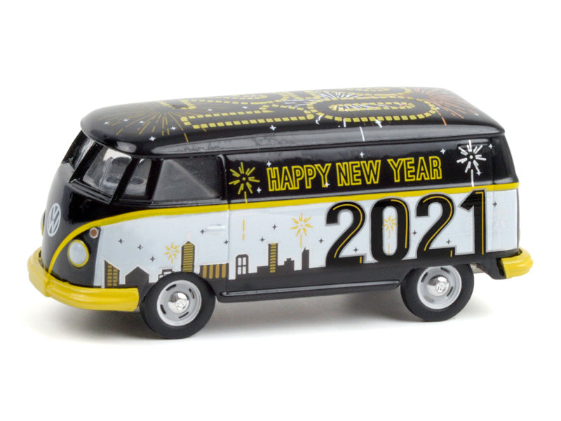 Volkswagen Panel Van - Happy New Year 2021 (Hobby Exclusive) Diecast 1:64 Scale Model Car - Greenlight 30222