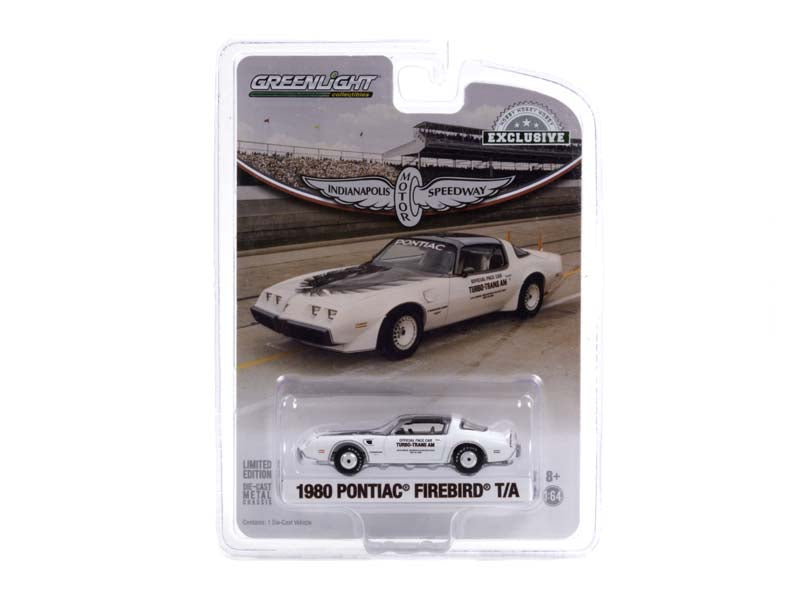 1980 Pontiac Firebird Turbo Trans Am 64th Indianapolis 500 Official Pace Car (Hobby Exclusive) Diecast 1:64 Scale Model - Greenlight 30226
