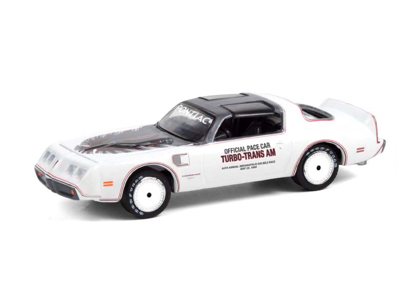 1980 Pontiac Firebird Turbo Trans Am 64th Indianapolis 500 Official Pace Car (Hobby Exclusive) Diecast 1:64 Scale Model - Greenlight 30226