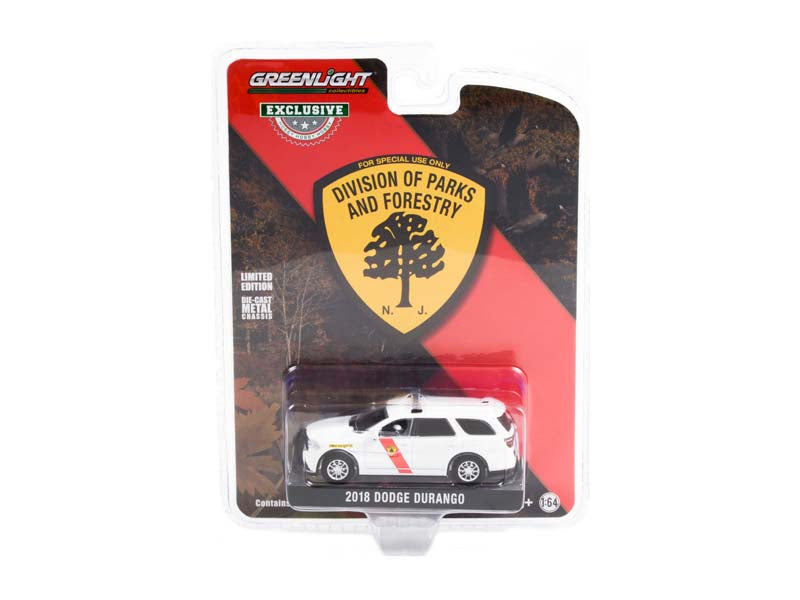 2018 Dodge Durango - New Jersey State Forest Fire Service (Hobby Exclusive) Diecast 1:64 Scale Model Car - Greenlight 30267