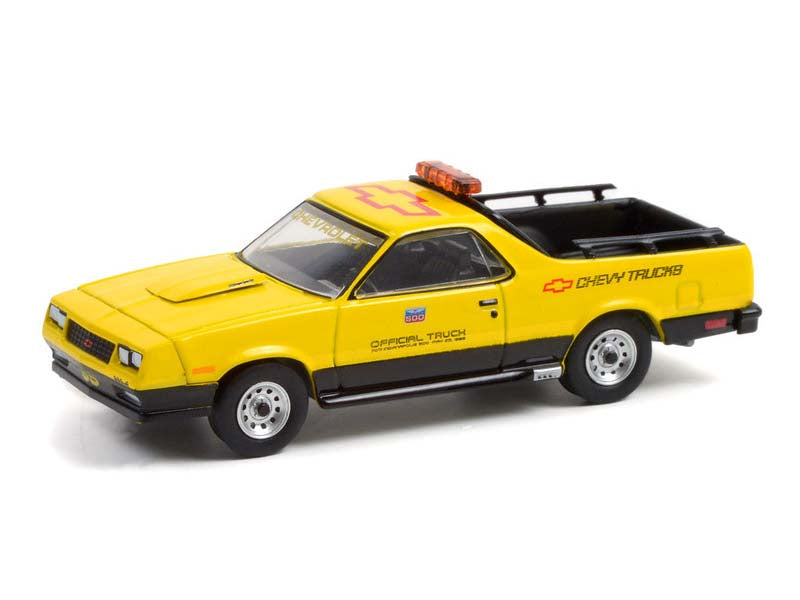 1986 Chevrolet El Camino SS 70th Annual Indianapolis 500 Mile Race Official Truck (Hobby Exclusive) Diecast 1:64 Scale Model - Greenlight 30311
