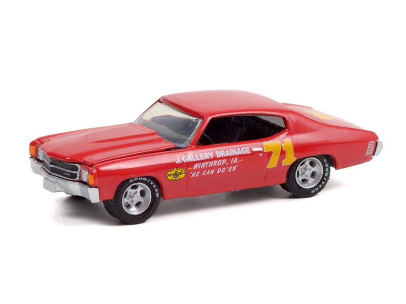 Doc Mayner's 1972 Chevrolet Chevelle #71 - J. Gallery Drainage - Pennzoil (Hobby Exclusive) Diecast 1:64 Scale Model - Greenlight 30315