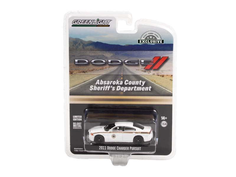 2011 Dodge Charger Pursuit - Absaroka County Sheriff's Department (Hobby Exclusive) Diecast 1:64 Scale Model - Greenlight 30334
