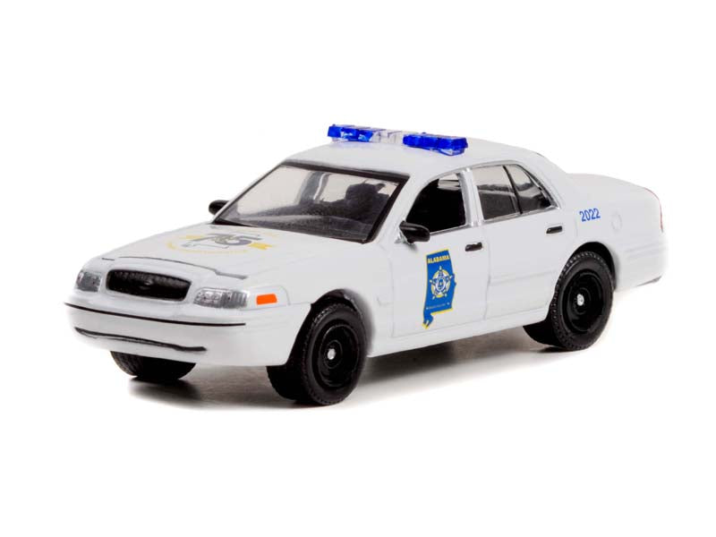 2008 Ford Crown Victoria Police Interceptor Alabama State Fraternal Order of Police "Hobby Exclusive" Diecast 1:64 Scale Model - Greenlight 30351