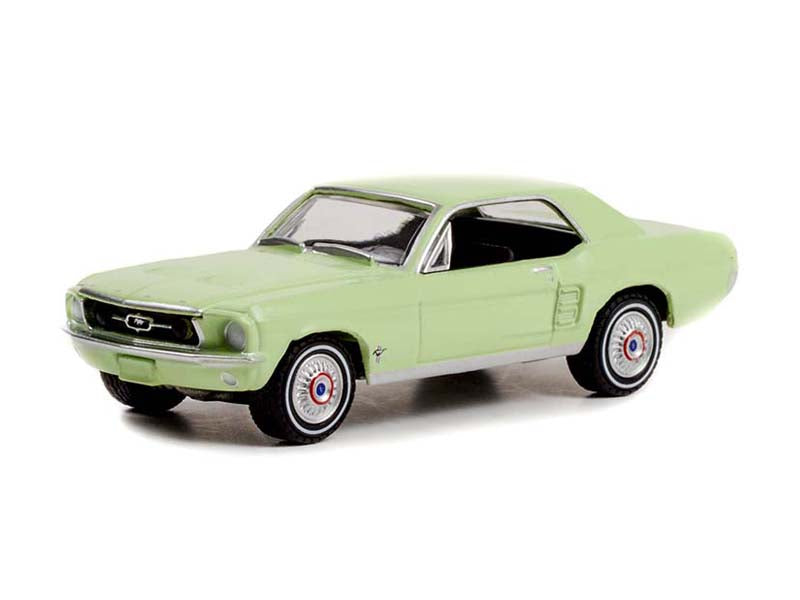 1967 Ford Mustang Coupe - She Country Special Limelite Green (Hobby Exclusive) Diecast 1:64 Scale Model - Greenlight 30353