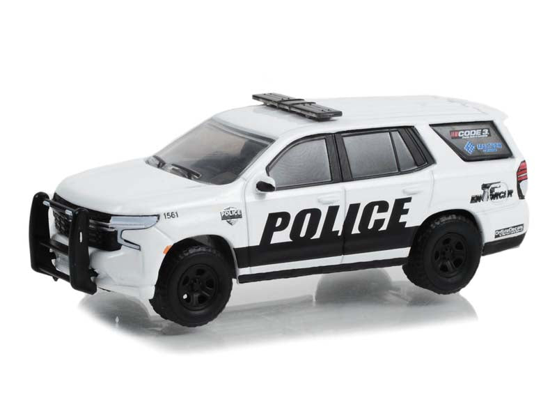 2021 Chevrolet Tahoe Police Pursuit Vehicle - General Motors Fleet Police Show Vehicle (Hobby Exclusive) Diecast 1:64 Scale Model - Greenlight 30356