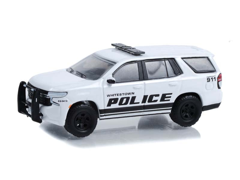 2022 Chevrolet Tahoe Police (PPV) - Whitestown Metropolitan Police Department Indiana (Hobby Exclusive) Diecast 1:64 Scale Model - Greenlight 30360