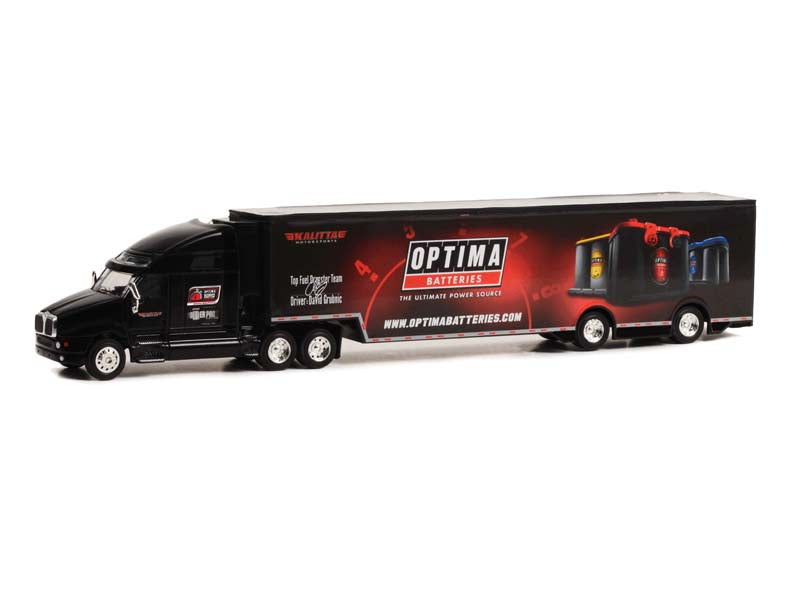 PRE-ORDER Kenworth T2000 - OPTIMA Batteries 'The Ultimate Power Source' Transporter (Hobby Exclusive) Diecast 1:64 Scale Model - Greenlight 30378