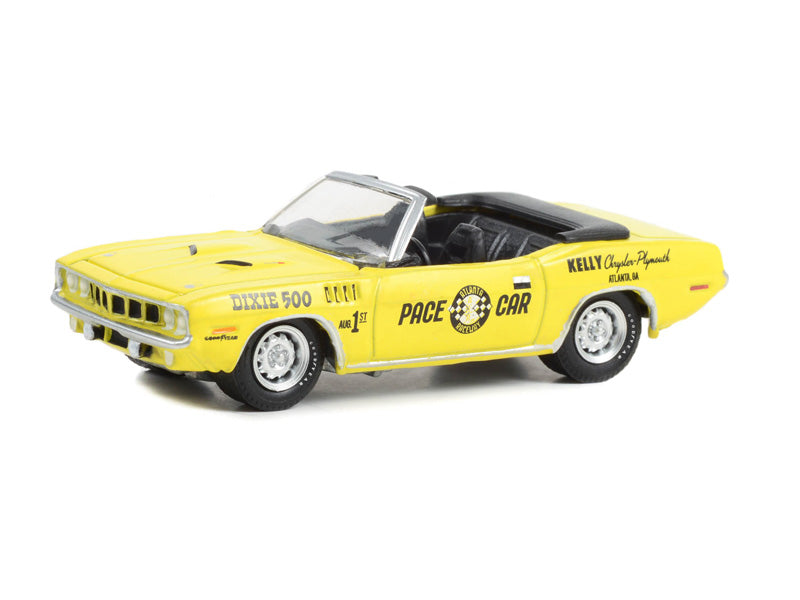 PRE-ORDER 1971 Plymouth Barracuda Convertible - Dixie 500 Pace Car (Hobby Exclusive) Diecast Scale 1:64 Model - Greenlight 30394