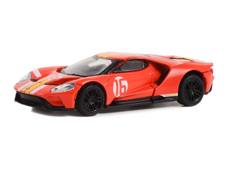 PRE-ORDER 2022 Ford GT - Alan Mann #16 Heritage Edition - 1966 Ford AM GT-1 Prototype Tribute (Hobby Exclusive) Diecast 1:64 Scale Model - Greenlight 30395