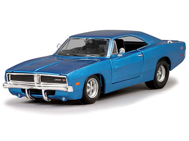 1969 Dodge Charger R/T Hemi Blue (Special Edition) Diecast 1:25 Model Car - Maisto 31256BL
