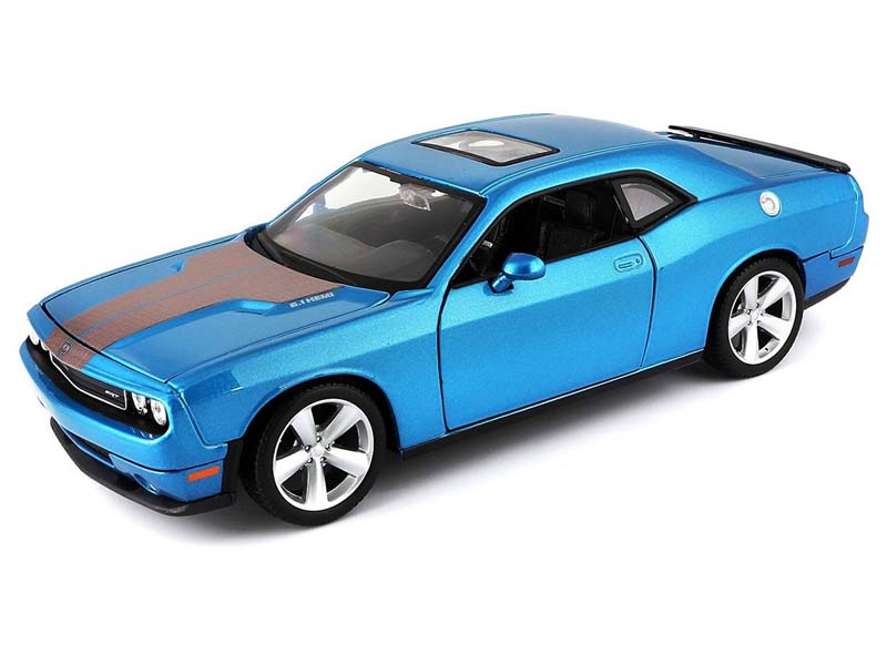 2008 Dodge Challenger SRT8 - Blue Metallic (Special Edition) Diecast 1:24 Scale Model - Maisto 31280BL