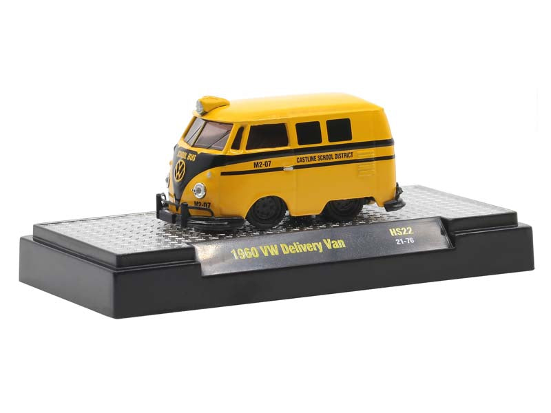 1960 Volkswagen School Bus - Shorty (Hobby Exclusive) Diecast 1:64 Scale Model - M2 Machines 31500-HS22