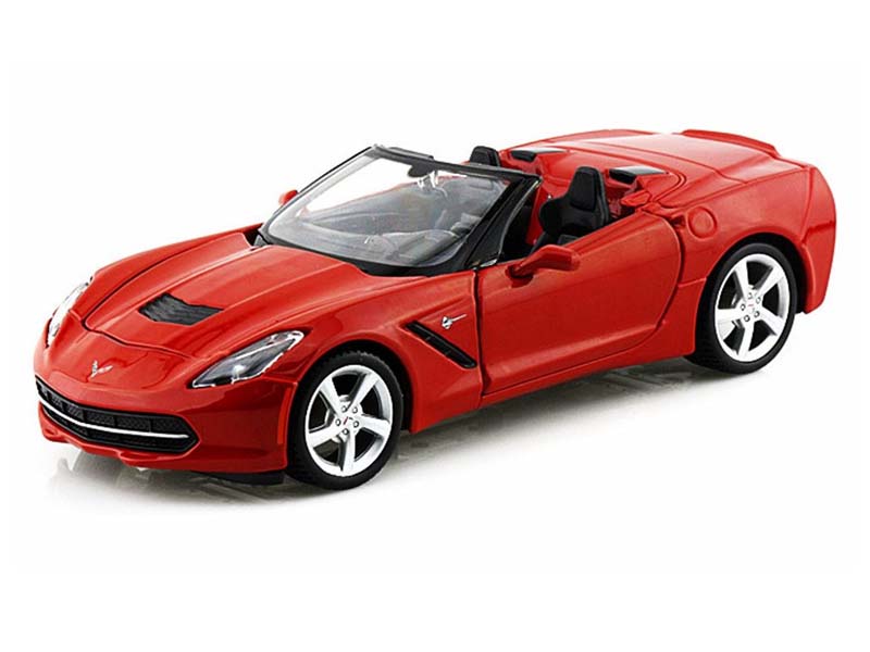 2014 Chevrolet Corvette C7 Convertible Metallic Red (Special Edition) Diecast 1:24 Scale Model - Maisto 31501RD