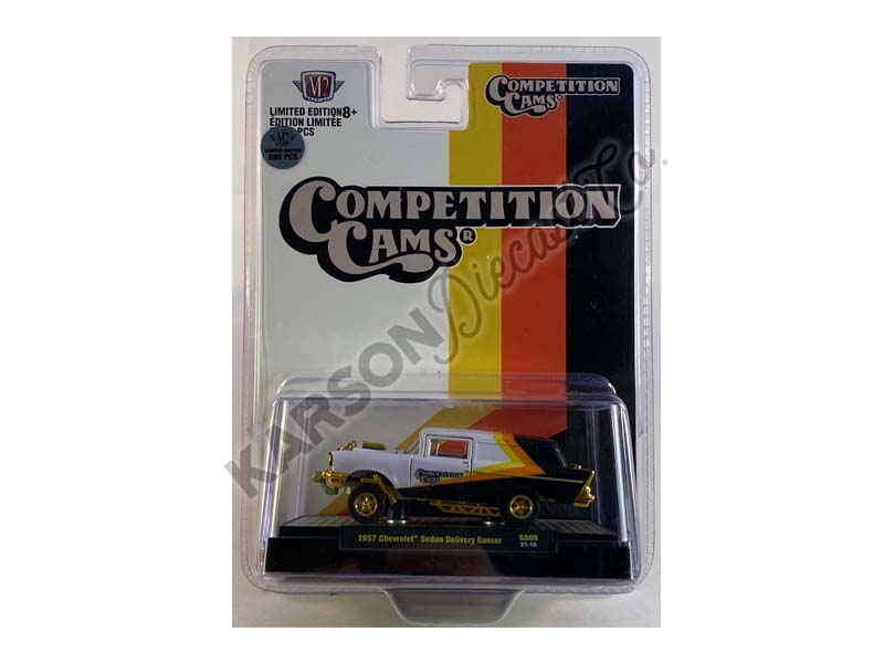 CHASE 1957 Chevrolet Sedan Delivery Gasser "Competition Cams" 1:64 Scale Diecast Model - M2 Machines 31600-GS09