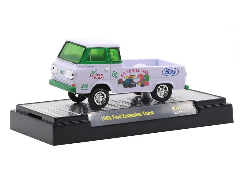 1965 Ford Econoline Truck Turtle Wax – Hobby Exclusive (Gassers) Diecast 1:64 Scale Model - M2 Machines 31600-GS11