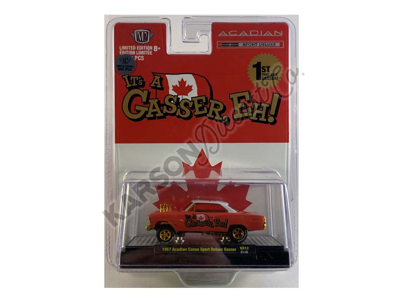 CHASE 1967 Pontiac Acadian Canso Sport Deluxe Gasser Diecast 1:64 Scale Model - M2 Machines 31600-GS12