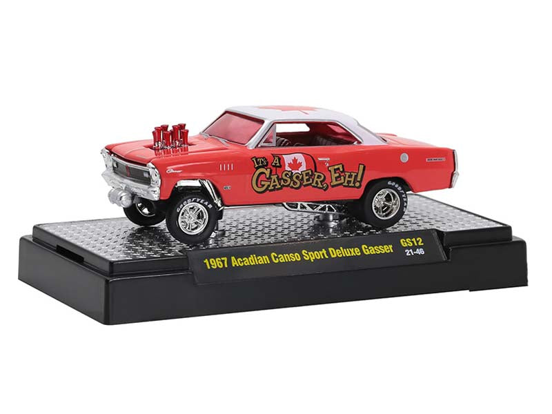 1967 Pontiac Acadian Canso Sport Deluxe Gasser Diecast 1:64 Scale Model - M2 Machines 31600-GS12