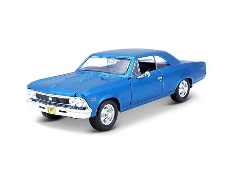 1966 Chevrolet Chevelle SS 396 - Blue (Special Edition) Diecast 1:24 Scale Model - Maisto 31960BL