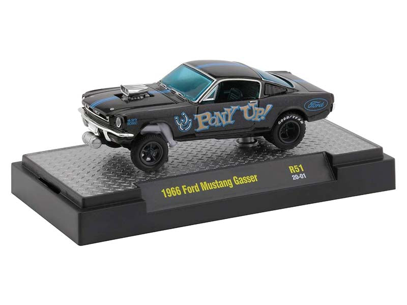 1966 Ford Mustang - Pony Up (Gassers) Release 51 Diecast 1:64 Scale Model - M2 Machines 32600-51