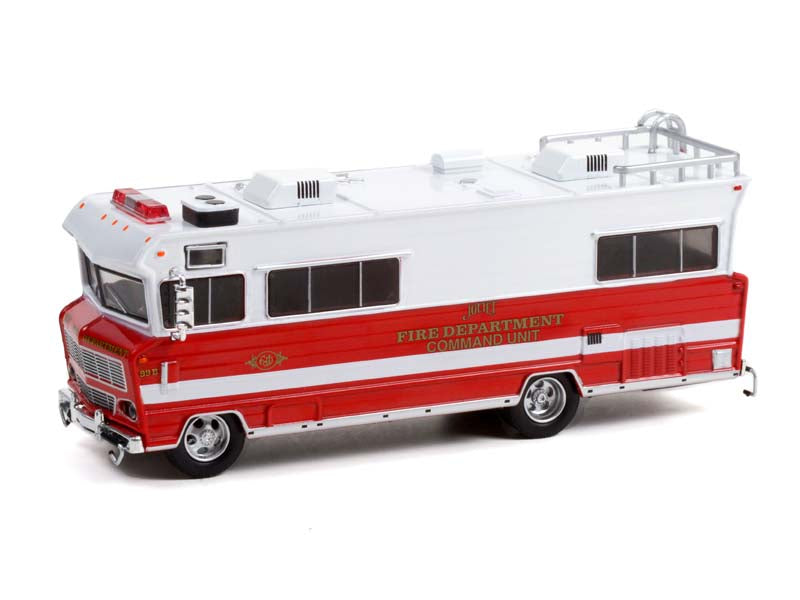 1973 Winnebago Chieftain - Joliet Illinois Fire Department Command Unit (H.D. Trucks) Series 22 Diecast 1:64 Model - Greenlight 33220A