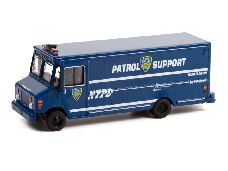 2019 Step Van - New York City Police Dept (NYPD) Auxiliary Patrol Support (H.D. Trucks) Series 22 Diecast 1:64 Model - Greenlight 33220C