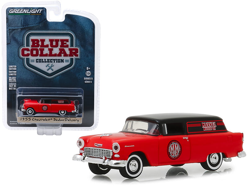 1955 Chevrolet Sedan Delivery "Marvel Mystery Oil" "Blue Collar Collection" Series 5 1:64 Diecast Model Car - Greenlight - 35120A