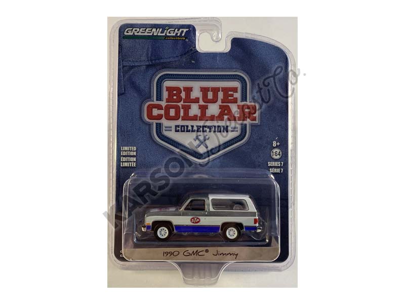 CHASE 1990 GMC Jimmy - STP (Blue Collar Collection) Series 7 Diecast 1:64 Scale Model - Greenlight 35160D