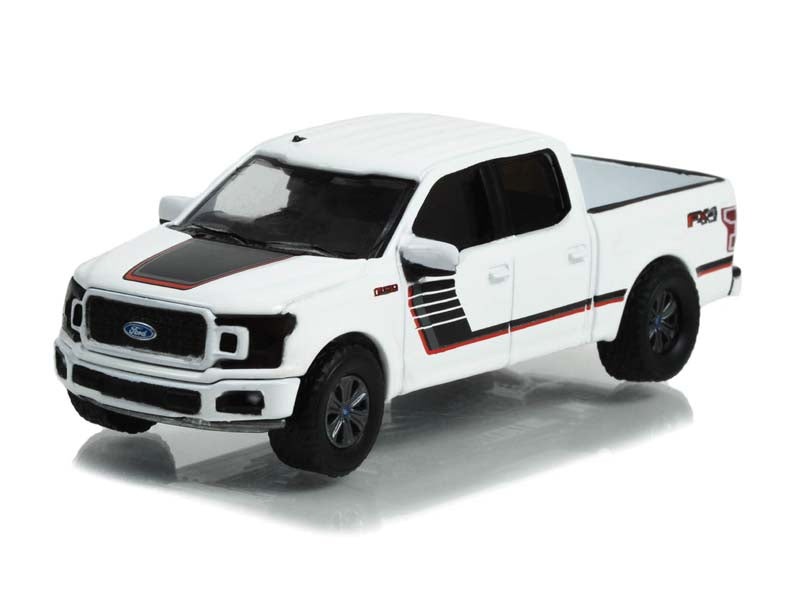 2018 Ford F-150 Lariat FX4 Special Edition Package - Oxford White (All-Terrain) Series 14 Diecast 1:64 Scale Model - Greenlight 35250D