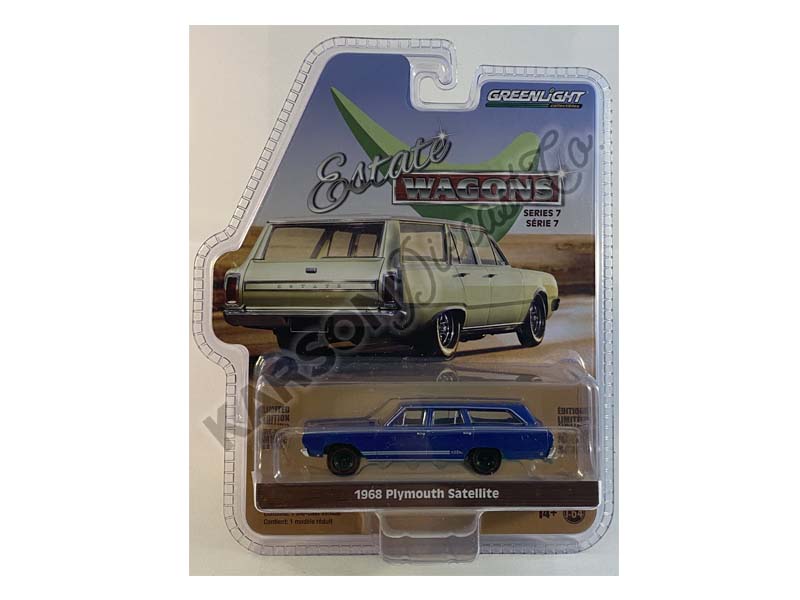 CHASE 1968 Plymouth Satellite - GTX Tribute (Estate Wagons) Series 7 Diecast 1:64 Scale Model - Greenlight 36040B