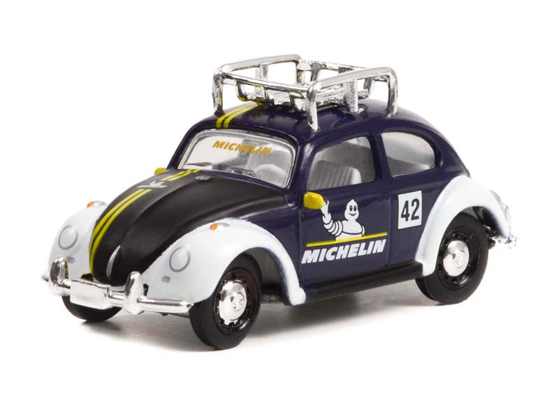 Classic Volkswagen Beetle w/ Roof Rack - Michelin Tires (Club Vee-Dub) Series 14 Diecast 1:64 Scale Model - Greenlight 36050E