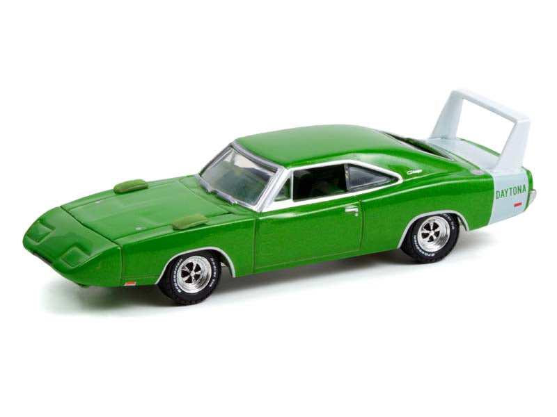 1969 Dodge Charger Daytona - Spring Green  (Barrett-Jackson Scottsdale Edition) Series 8 Diecast 1:64 Scale Model - Greenlight 37240B