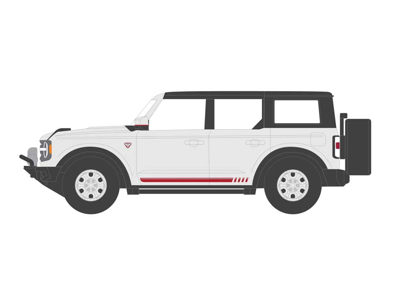 2021 Ford Bronco First Edition - Oxford White (Barrett-Jackson Scottsdale Edition) Series 11 Diecast 1:64 Scale Model - Greenlight 37270F