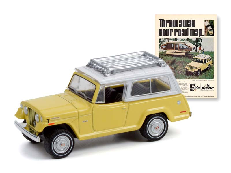 1970 Jeepster Commando - Throw Away Your Road Map (Vintage Ad Cars) Series 6 Diecast 1:64 Models - Greenlight 39090D