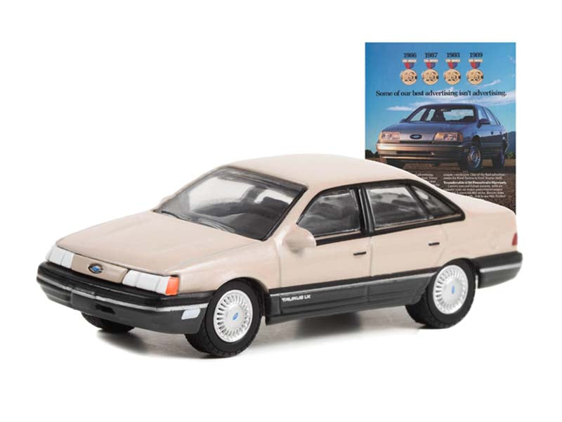 1989 Ford Taurus - Some Of Our Best Advertising Isn’t Advertising (Vintage Ad Cars) Series 8 Diecast 1:64 Scale Model Car - Greenlight 39110E