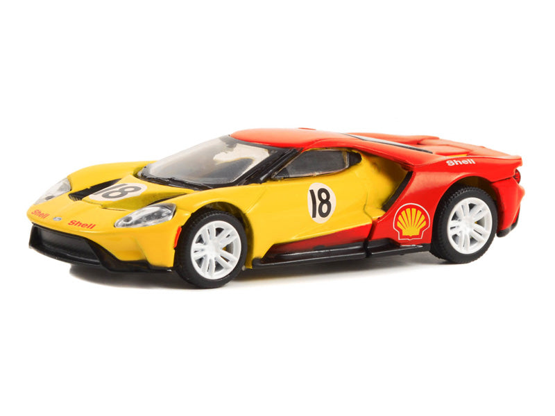 2019 Ford GT #18 (Shell Oil Special Edition) Series 1 Diecast Scale 1:64 Model - Greenlight 41125E