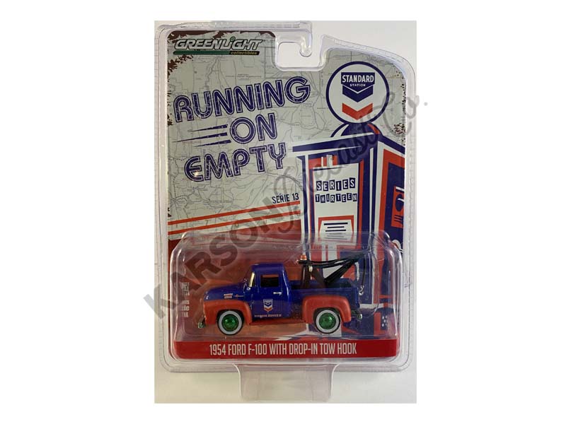 CHASE 1954 Ford F-100 w/ Drop-in Tow Hook "Standard Oil Company" Running On Empty Series 13 Diecast 1:64 Scale Model - Greenlight 41130A